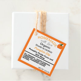 手作りカボチャQRコード背面 フェイバータグ