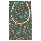 手作りカラフルのクリスマスフローラ スモールペーパーバッグ (裏面)