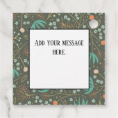 手作りカラフルのクリスマスフローラ フェイバータグ (裏面)