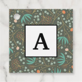 手作りカラフルのクリスマスフローラ フェイバータグ (正面)