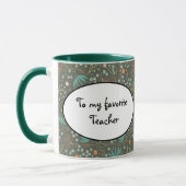 手作りカラフルのクリスマスフローラ マグカップ (左)