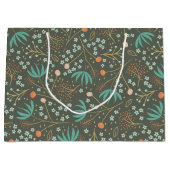 手作りカラフルのクリスマスフローラ ラージペーパーバッグ (正面)