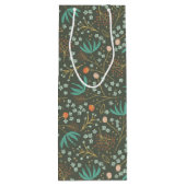 手作りカラフルのクリスマスフローラ ワインギフトバッグ (裏面)