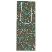 手作りカラフルのクリスマスフローラ ワインギフトバッグ (正面)