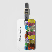 手作りカラフルのシームレスキルター裁縫 ラゲッジタグ (正面縦)