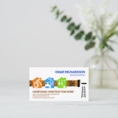 手作りカラフルツールのホーム画家 名刺 (スタンド正面)