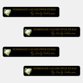 手作りカリフラワー漬物薄いラベル ラベル
