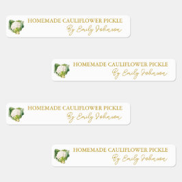 手作りカリフラワー漬物薄いラベル ラベル