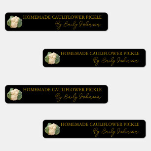 手作りカリフラワー漬物薄いラベル ラベル