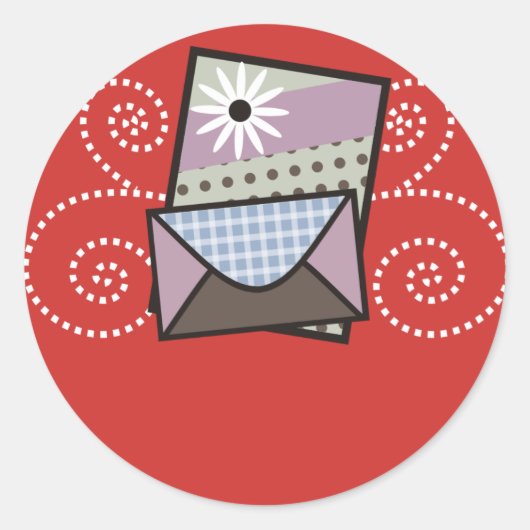 手作りカード包装シール ラウンドシール (正面)