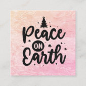 手作りカード用カードインサートクリスマス スクエア名刺 (裏面)