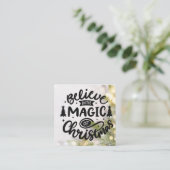 手作りカード用カードインサートクリスマス スクエア名刺 (スタンド正面)