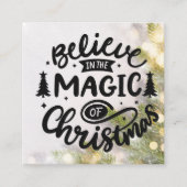 手作りカード用カードインサートクリスマス スクエア名刺 (正面)