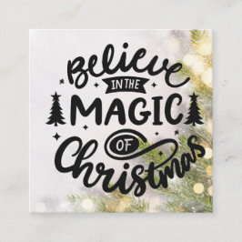 手作りカード用カードインサートクリスマス スクエア名刺