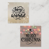 手作りカード用カードインサートクリスマス スクエア名刺 (正面/裏面)
