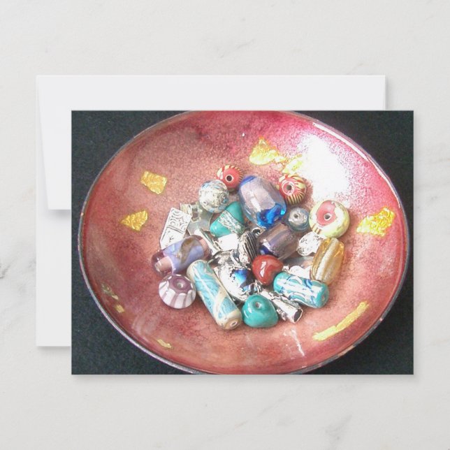 手作りガラスビーズ (正面)