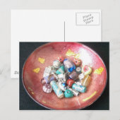 手作りガラスビーズ ポストカード (正面/裏面)