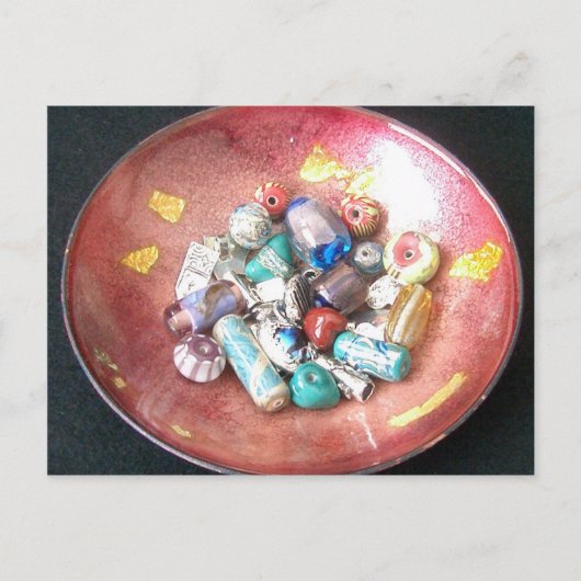 手作りガラスビーズ ポストカード (正面)