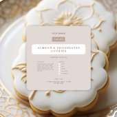 手作りキャンディーズ食品ラベル |ホームベーカリーブランディング スクエアシール