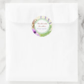 手作りキャンドルのラベル ラウンドシール (バッグ)