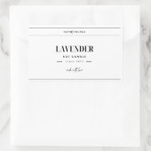 手作りキャンドルラベル |カスタマイズ可能 長方形シール (バッグ)