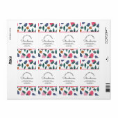 手作りキャンドル事業 ストロベリーパターン ラベル (フルシート)