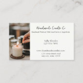 手作りキャンドル会社 名刺 (正面)