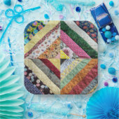 手作りキルトパターン ペーパープレート (パーティー)