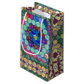 手作りキルト スモールペーパーバッグ (裏面アングル)