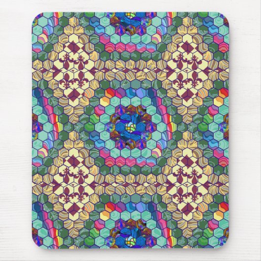 手作りキルト マウスパッド (正面)