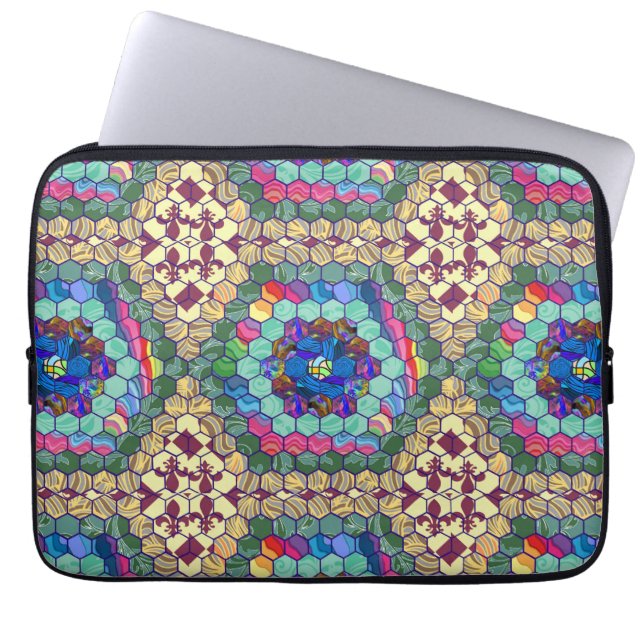 手作りキルト ラップトップスリーブ (正面)