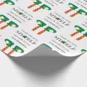 手作りギフトの名前は小妖精や小人でこれをすべて作った ラッピングペーパー (角)