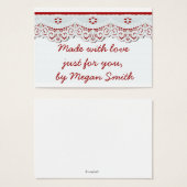 手作りギフト囲いラベルヴィンテージレトロな外観 (正面&裏面)