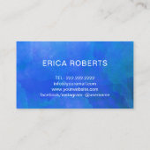 手作りギフト金ゴールドエレガント紙吹雪水彩 名刺 (裏面)