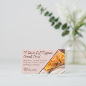 手作りギリシャ料理レストラン配信 名刺 (スタンド正面)