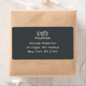 手作りクラフトハートChalkboard Personalizable ラベル (インサイチュ)