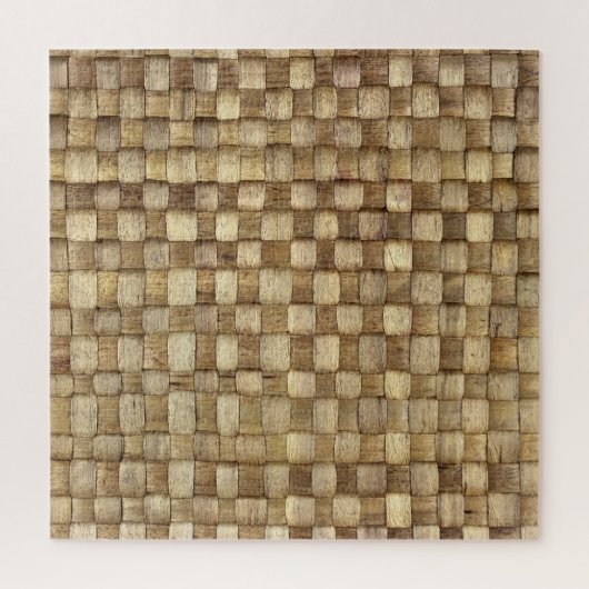 手作りクラフトバスケット継ぎ目のないテクスチャ ジグソーパズル (縦)