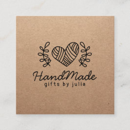 手作りクラフトモダンクラフト紙素朴 コーリングカード