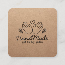 手作りクラフトモダンクラフト紙素朴 コーリングカード