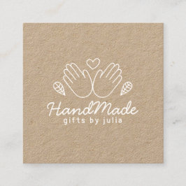 手作りクラフトモダンクラフト紙素朴 コーリングカード