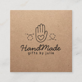 手作りクラフトモダンクラフト紙素朴 コーリングカード