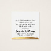 手作りグラマラスな豪華なフェイク金ゴールドフォイル (裏面)