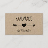 手作りグリ素朴ーズKraft名刺 名刺 (正面)