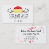 手作りグルメチーズケータリング名刺 名刺 (正面/裏面)