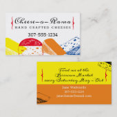 手作りグルメチーズケータリング名刺 名刺 (正面/裏面)