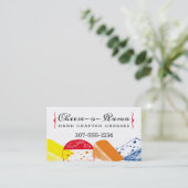 手作りグルメチーズケータリング名刺 名刺 (スタンド正面)