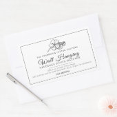 手作りコットン・マクぶら下がったラム・ウォール 長方形シール (封筒)