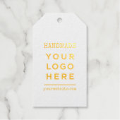 手作りサイト |ビジネスロゴのカスタム ギフトタグ (正面)