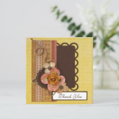 手作りサンキューカード (スタンド正面)