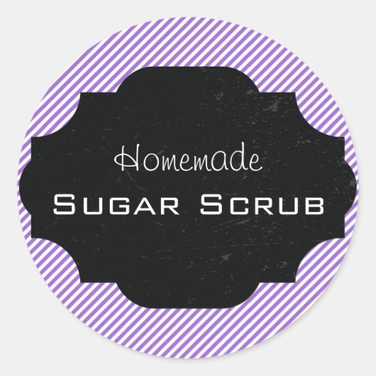 手作りシュガースクラブラベル ラウンドシール (正面)